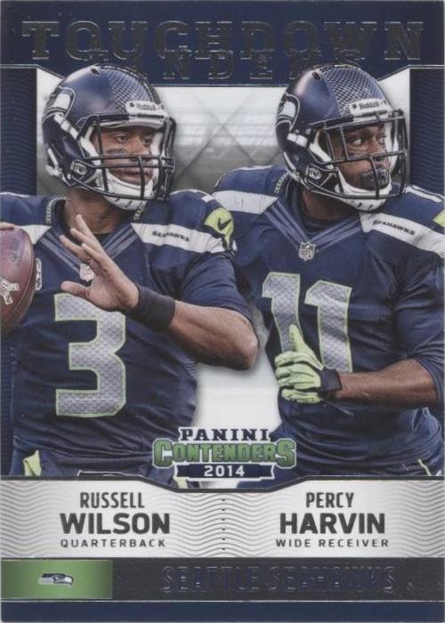 2014 Panini Contenders Percy Harvin Russell Wilson #16 - 1 of 2