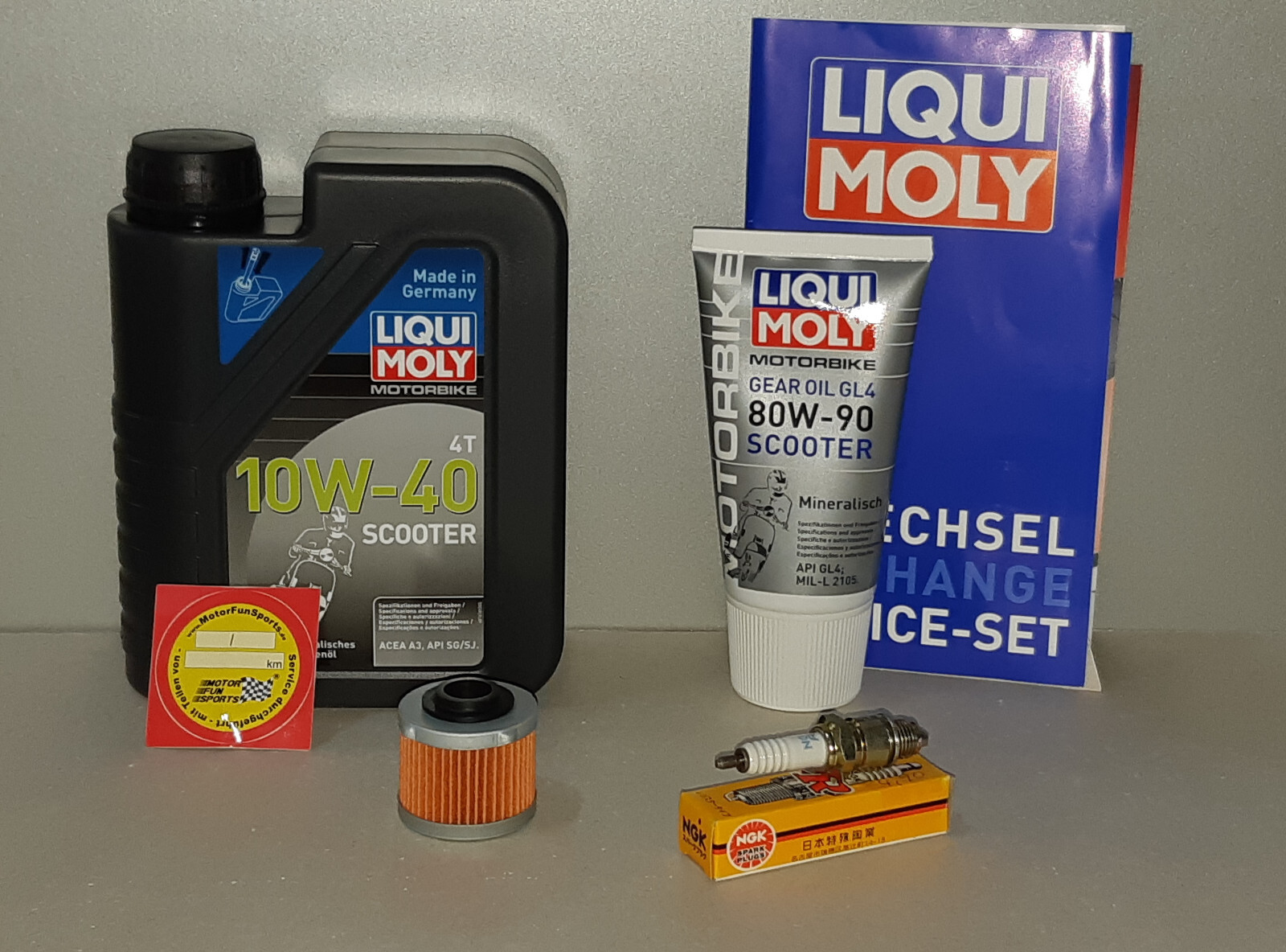 Maintenance Set Malaguti Mission 125 Oil Spark Plug Inspection