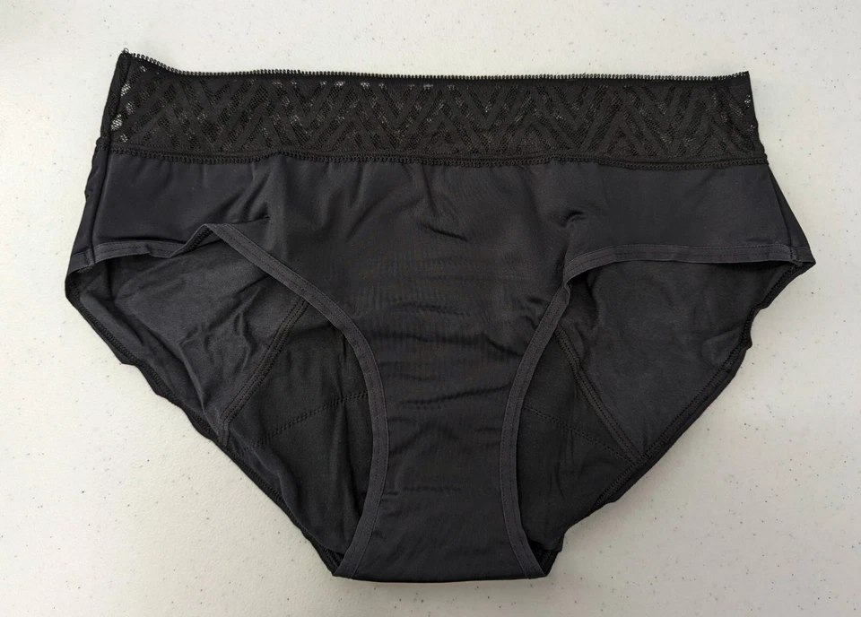 THINX Period Panty Underwear Women's Medium Black Hiphugger - Image 3 of 4