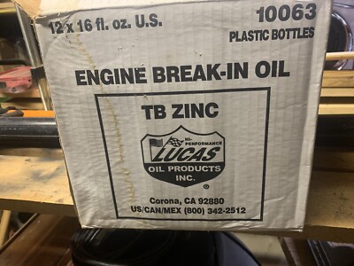 Lucas 10063 TB Zinc-Plus Engine Break-In Oil Additive High-Zinc 16 Oz. (Qty 9)