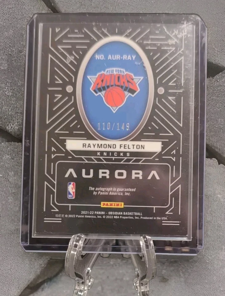 Raymond Felton 2021 Obsidian Aurora Autograph 110/149 - Image 2 of 2