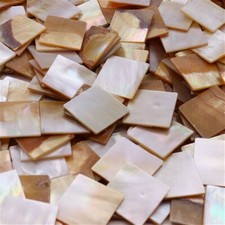 4Pcs Natural White Colorful Inlay Material Abalone Shell Blanks DIY 30x30mm