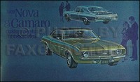 1969 Camaro Und Nova Farb ZubehöR Katalog 69 RS SS Z28 Chevy Chevrolet
