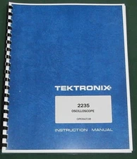 Tektronix 2235 Instruction Manual: Comb Bound & Protective Plastic Covers