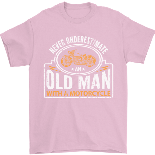 Old Man With a Motorcycle Biker Motorcycle Mens T-Shirt 100% Cotton - Picture 60 of 102