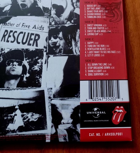 Rolling Stones Exile On Main Street 2LP Half Speed Mastered 1st OBI New & Sealed - Picture 3 of 3