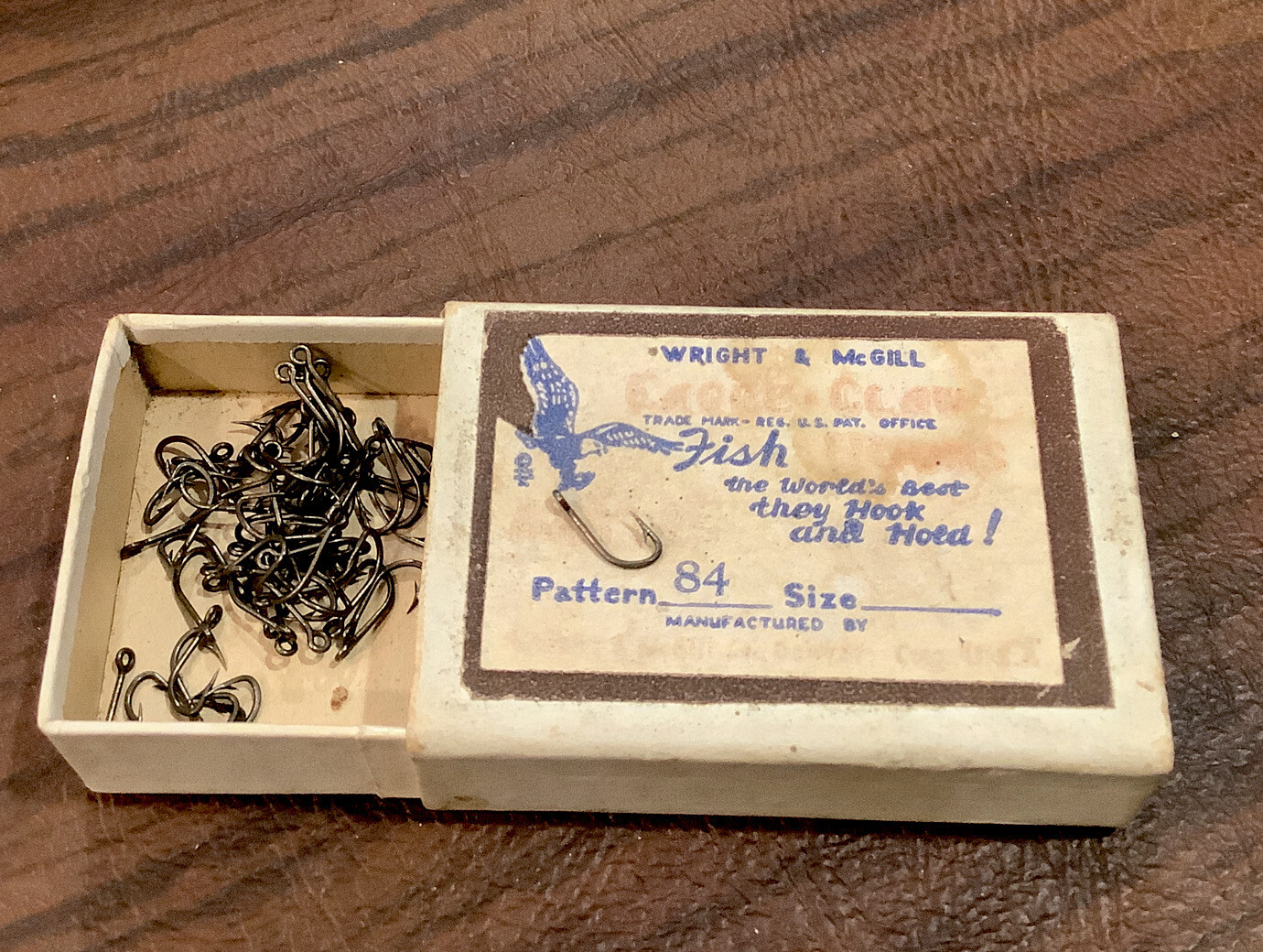 Vintage Box Of Wright & McGill Very Small Trout Fly Fishing Hooks | eBay