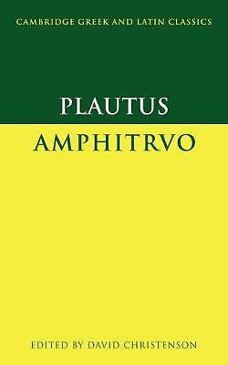Plautus: Amphitruo Plautus Christenson Paperback Cambridge University Press