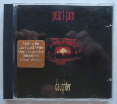 Pearl Jam Daughter CD Single (1993 Sony Music) Very Good Condition