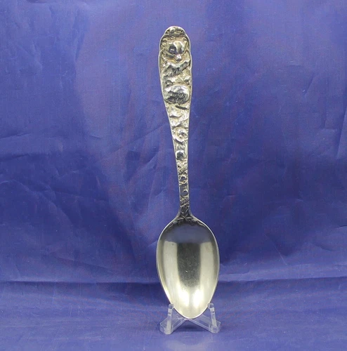Antique Reed & Barton Sterling TEDDY BEAR Handle Spoon. (3 Bears). 32.5 grams