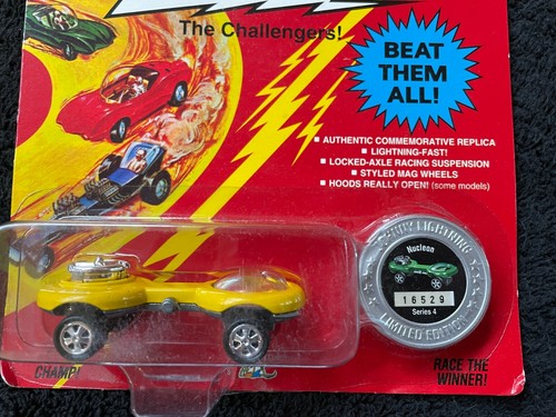 Vintage Johnny Lightning The Challengers! Nucleon Yellow Series 4 INV 385 - Picture 4 of 4