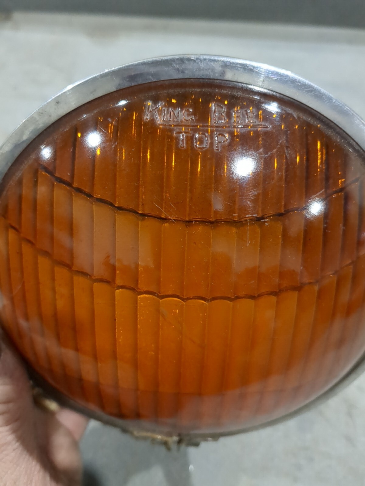 Vintage 6" King Bee Headlight Fog Light Hot Rat Rod TROG 32 34 31 30