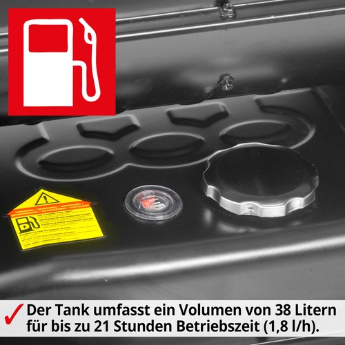 Diesel Heizkanone Bautrockner 18 kW 38 Liter 150 m² Heiz Gerät Lüfter Gebläse - Bild 9 von 12