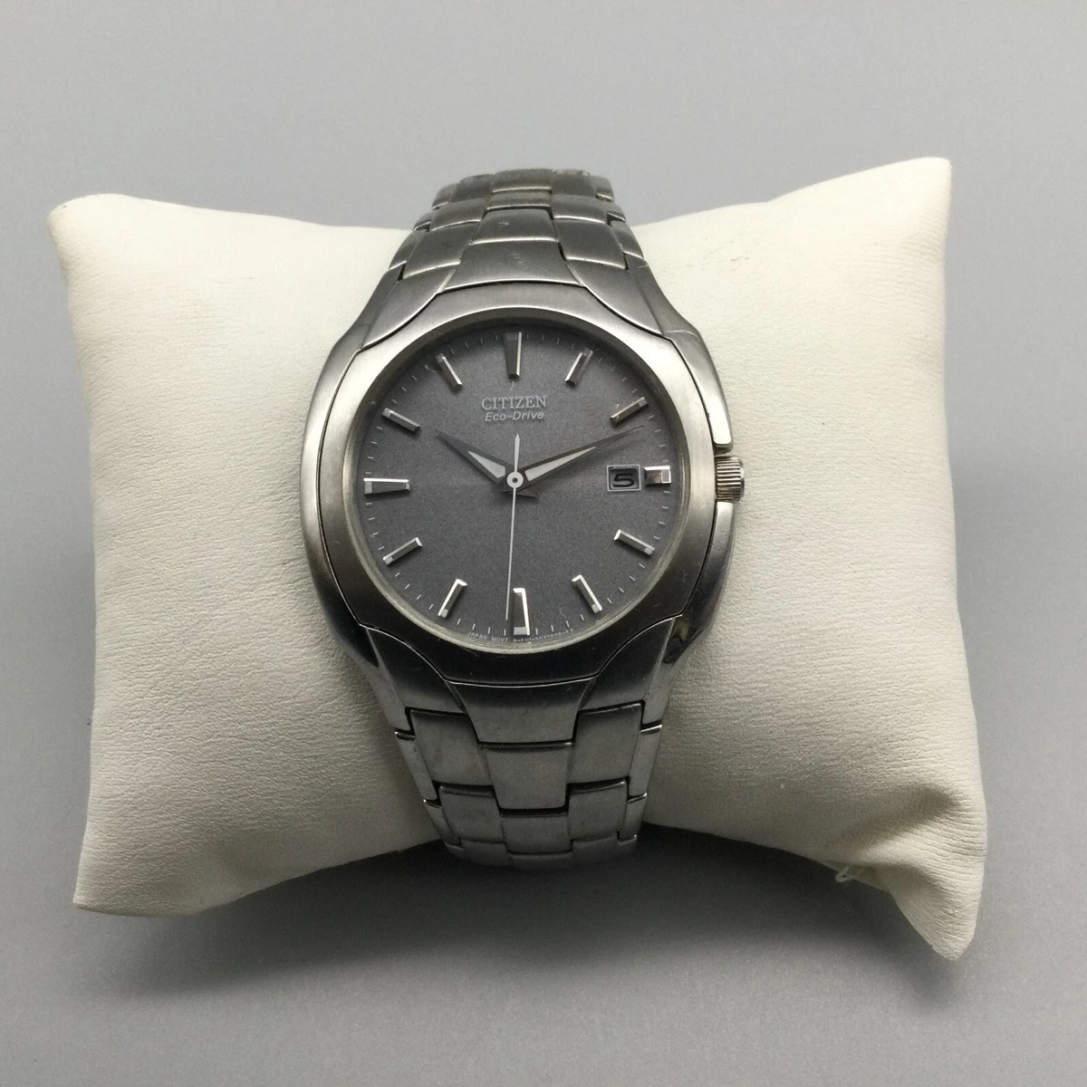 Citizen Eco Drive Watch Men 38mm Silver Tone E111 S022240