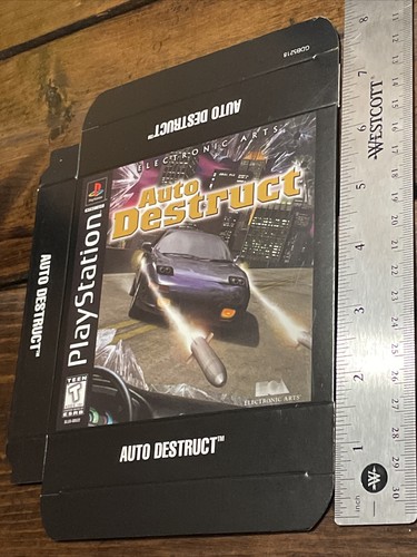 Vtg 1997 Auto Destruct Store Display Box Employee Promo PlayStation PS1 - Picture 2 of 16