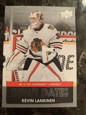 Kevin Lankinen  2021-22 upper Deck Series 1 Debut Dates DD-5