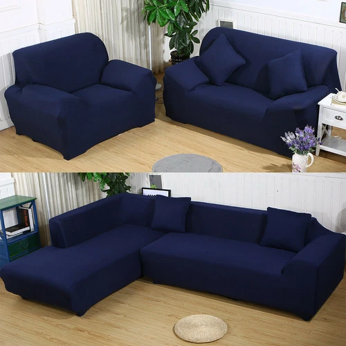 Stretch Sofabezug Schonbezug Massiv Sofabezüge Couch Möbel Schoner 160g - Bild 8 von 54