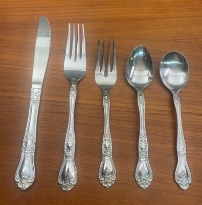 Stanley Roberts Rogers PRECIOUS ROSE Glossy NO Black Accent Flatware CHOICE (120