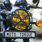 "HEADLIGHT GRILL, BLACK" FIT FOR ROYAL ENFIELD SHOTGUN 650