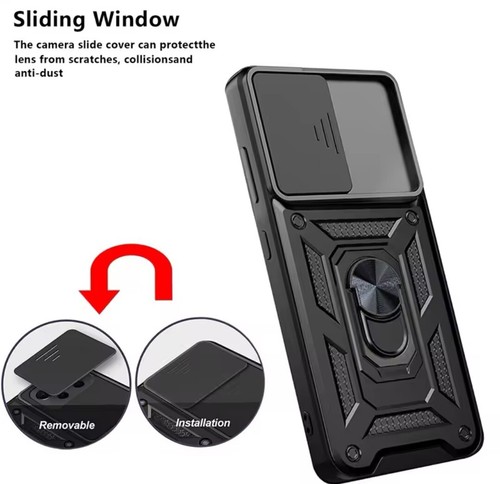Custodia per Samsung Galaxy S22 Ultra,S22 Plus,S22 anello magnetico armatura antiurto - Foto 3 di 41