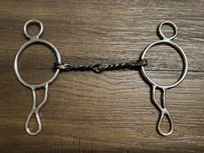 Horse Tack - 5  Twisted Wire Snaffle Gag Bit