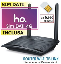 Router Wifi 4G Tp-Link con SIM DATI INCLUSA e tariffa da 6,99€ al mese