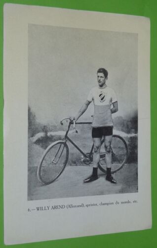 PHOTO IMPRIMEE CYCLISME CYCLING USA MAJOR TAYLOR SPRINTER WILLY AREND ALLEMAGNE - Imagen 2 de 2