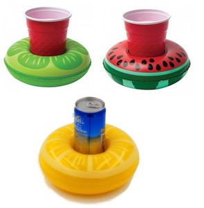 floating tub holder cup inflatable lime lemon drink pool beach