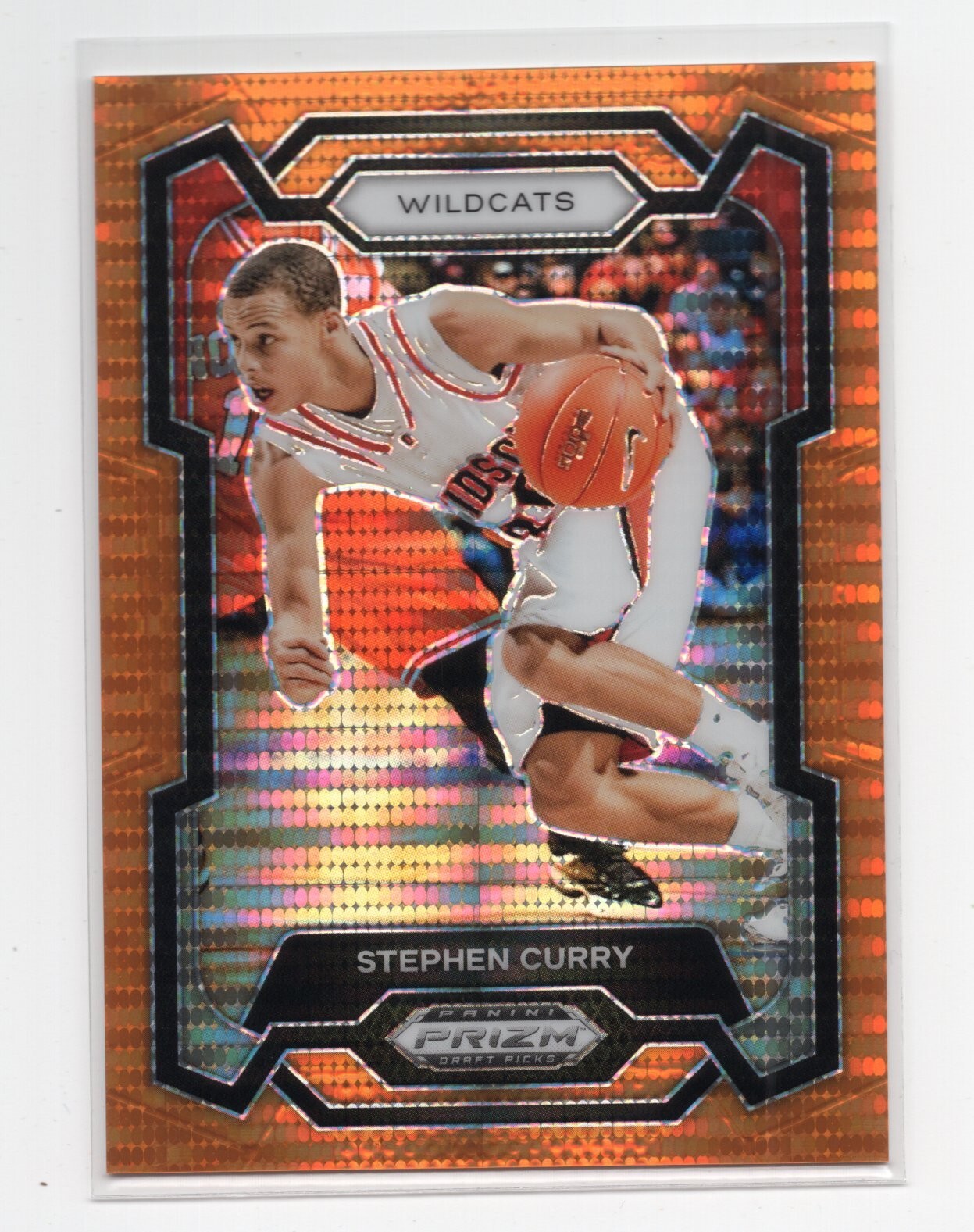 2024 Panini Prizm Draft Stephen Curry Orange Pulsar Prizm #15/49 SSP (DE)