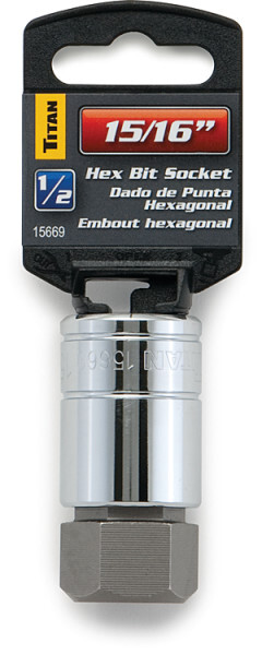 Titan 15670 Hex Bit Socket 1/2