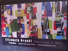 postcard art Elizabeth Brandt Textiles Blair Reickmann sculpture promotional