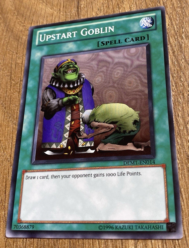 Upstart Goblin | DEM1-EN014 | Common | YuGiOh Card | VLP Condition - Picture 5 of 8