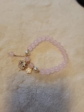 Hello Kitty Girl Bracelet Pink Bead And Charm