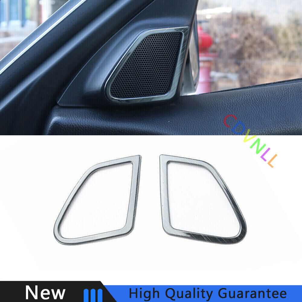 Fit For Honda Accord 2008-2013 Black Titanium Car A Pillar Horn Frame Cover Trim