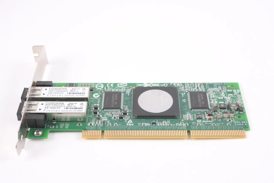 Qlogic QLA2462 4GB Dual Port FC PCIx Network JYGMX FC2410401-20 - Image 3 of 4