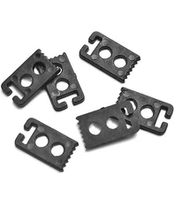 8pcs No Tie Shoelace Anchors Laces Lock Clip for Adults and Kids Shoe Black