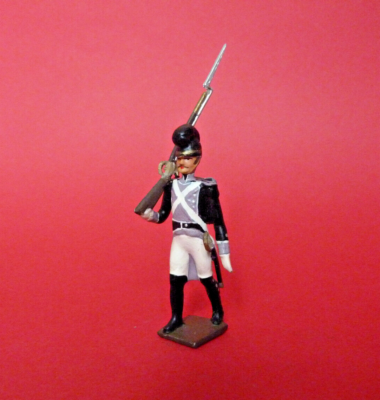 SOLDATS DE PLOMB CBG MIGNOT, LOT DE SIX PIÉTONS 54 Mm Infanterie De Ligne Premier Empire