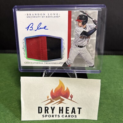 2015 Panini National Treasures M.S. Brandon Lowe RC/Patch/Auto 21/25 MINT   