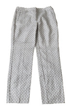 Adrianna Papell Kate Fit Pants Trousers Grey Size 4 Slim Leg Besom Pockets NWT