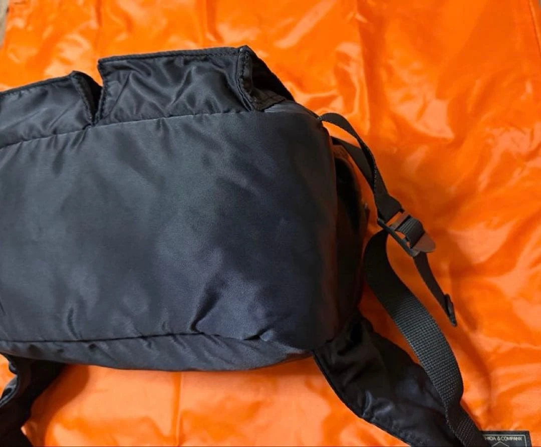 PORTER Yoshida TANKER Gürteltasche Body Bag Schwarz Nylon 2 Fronttaschen Japan
