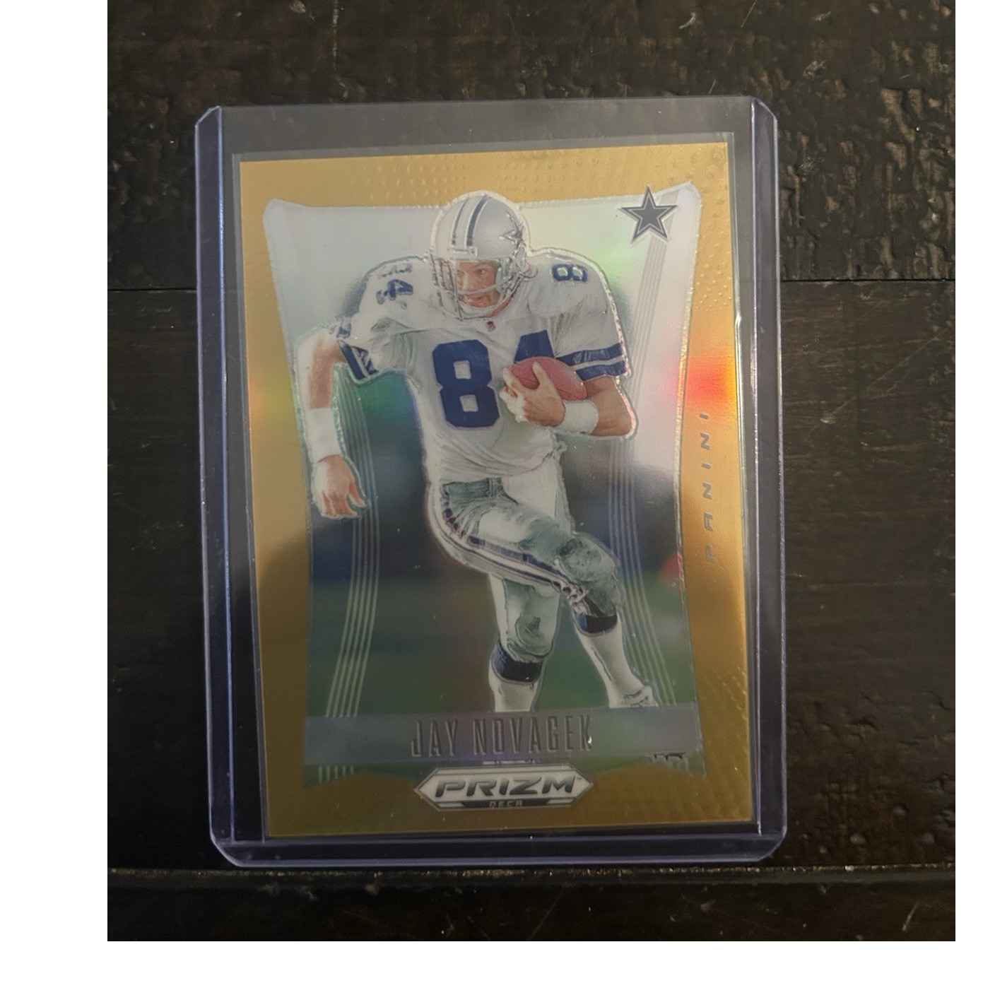  2024 Panini Prizm Deca Jay Novacek #86 Gold Prizm /10 Dallas Cowboys