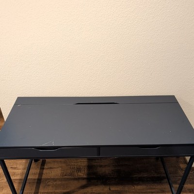 IKEA Alex Desk with 2 Drawers and Cable Management Metal Frame | eBay
