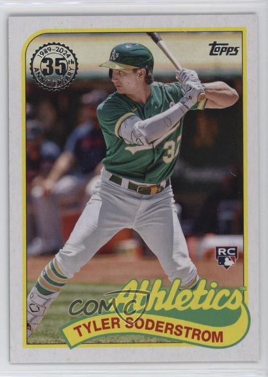 2024 Series 1 1989 Topps Baseball The Real One 11/89 Tyler Soderstrom 01cq