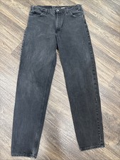 Vintage Levi s Black Jeans 505 36X36 34x35 Orange Tab USA Puerto Rico