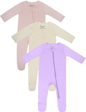 Baby Romper Bamboo Rayon Baby Zipper Footies Pajama Sleep Play Pjs