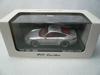 Porsche 911 (997.2) Turbo, PMG 1993-2016, last edition model, GT-silber, 1:43