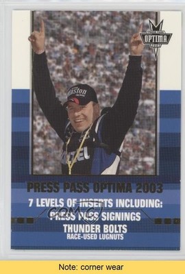 2003 Press Pass Optima Checklist Gold Ryan Newman #G50 READ 1m8