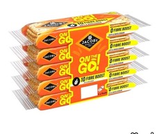 Jacob's On The Go! Fibre Boost High-Fibre Oats & Wholegrain Crackers 5x230g