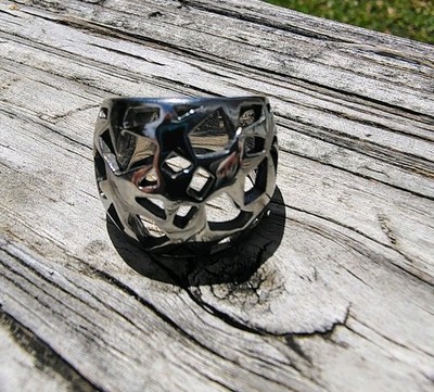 QVC Steel by Design Dome Open Star Stainless Steel Ring size 6 pre-owned 