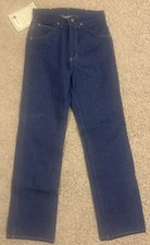 RARE VINTAGE NWT CARHARTT 28 X 32 FULL CUT WESTERN STRAIGHT DENIM BLUE JEANS